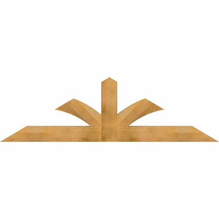 Ekena Millwork Richland Rough Sawn Timber Gable Bracket, Western Red Cedar, 84"W x 24"H x 4"D x 6"F, 7/12 Pitch GBW084X24X0406RIC00RWR